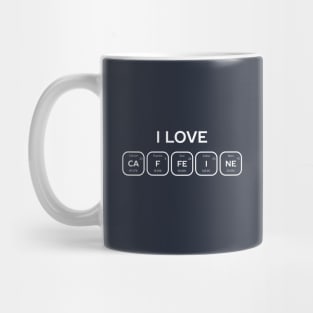 Love Caffeine Periodic Table Science Mug